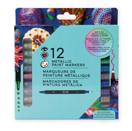 12 Metallic Paint Markers