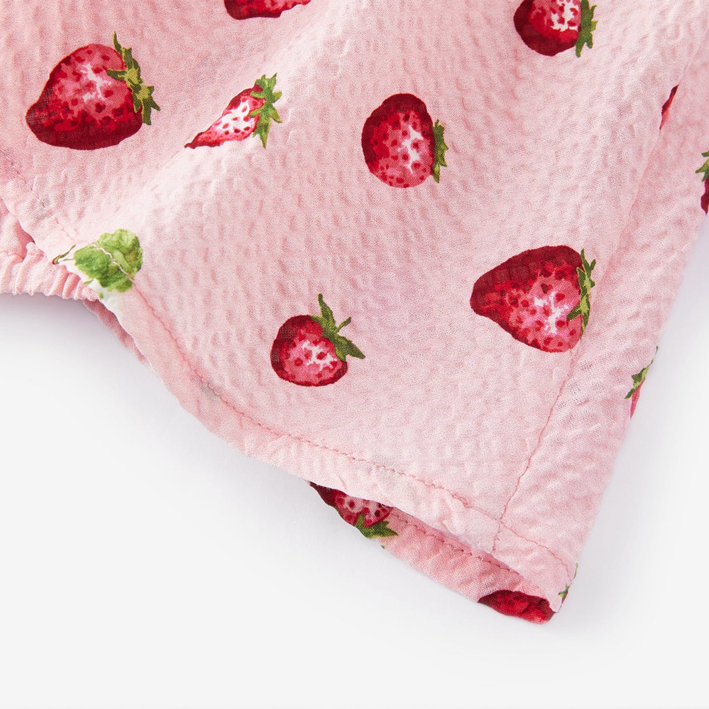 Strawberry Ruffle Collar One Piece Dress