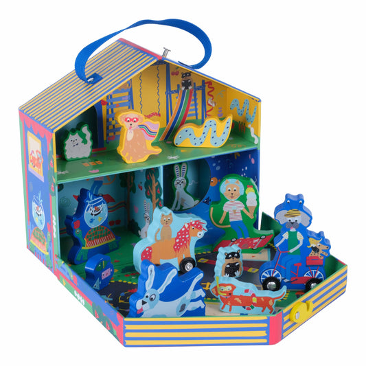Pets Theme Portable Doll House
