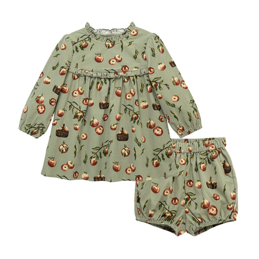 Apple Orchard Corduroy Dress & Bloomer