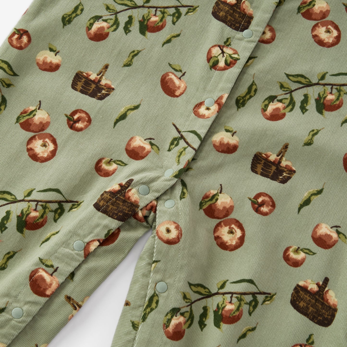 Apple Orchard Corduroy Ruffle Snap Jumper