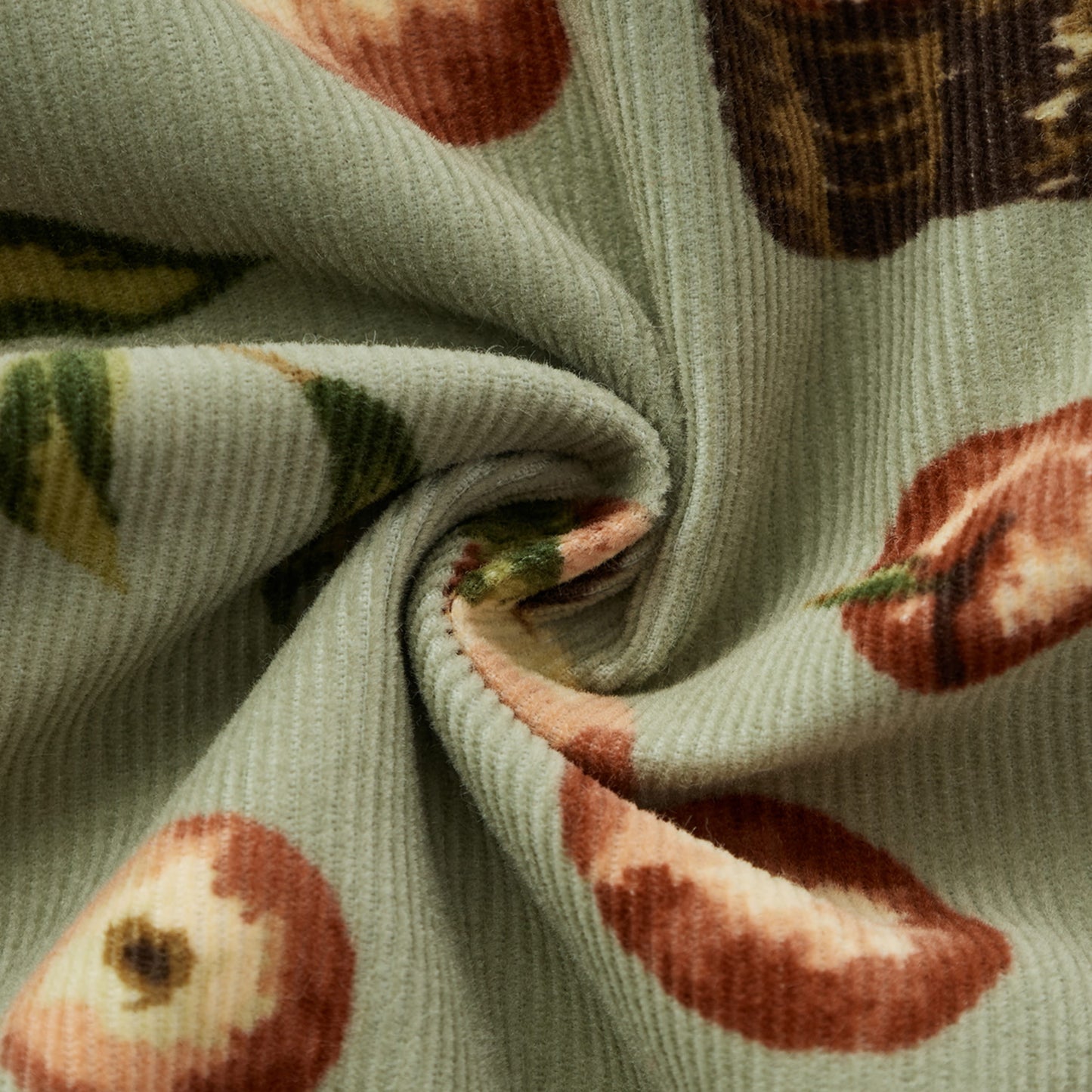 Apple Orchard Corduroy Ruffle Snap Jumper