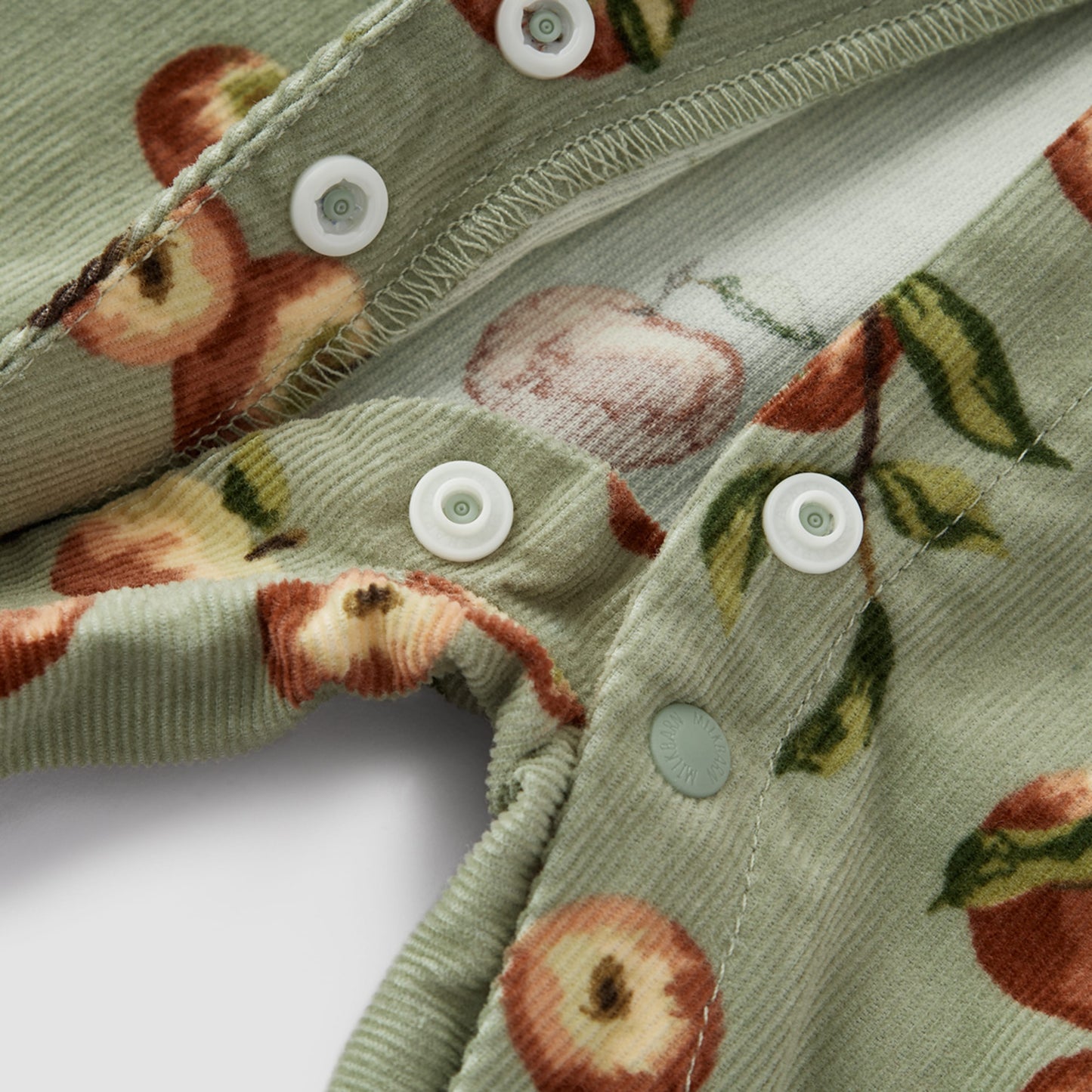 Apple Orchard Corduroy Ruffle Snap Jumper