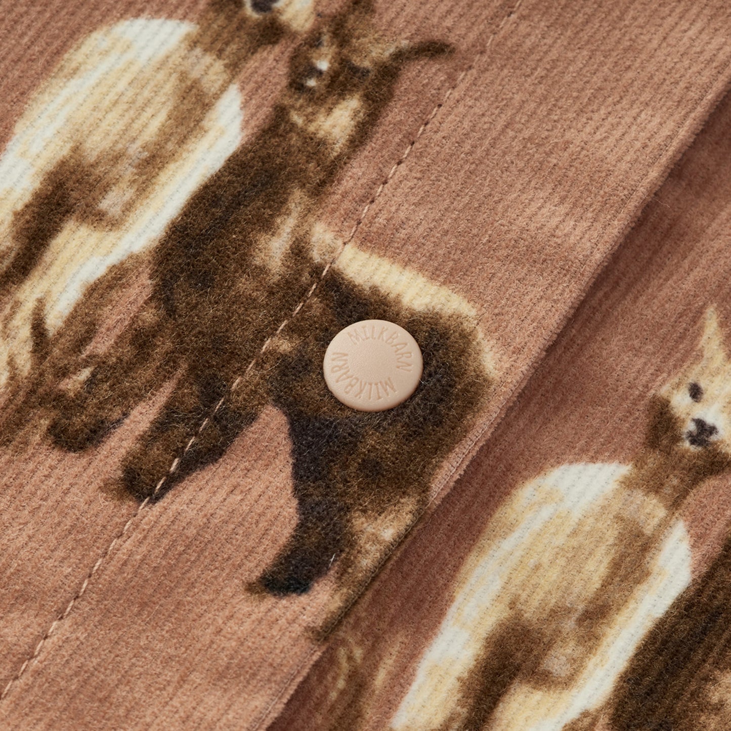 Alpaca Corduroy Ruffle Snap Jumper