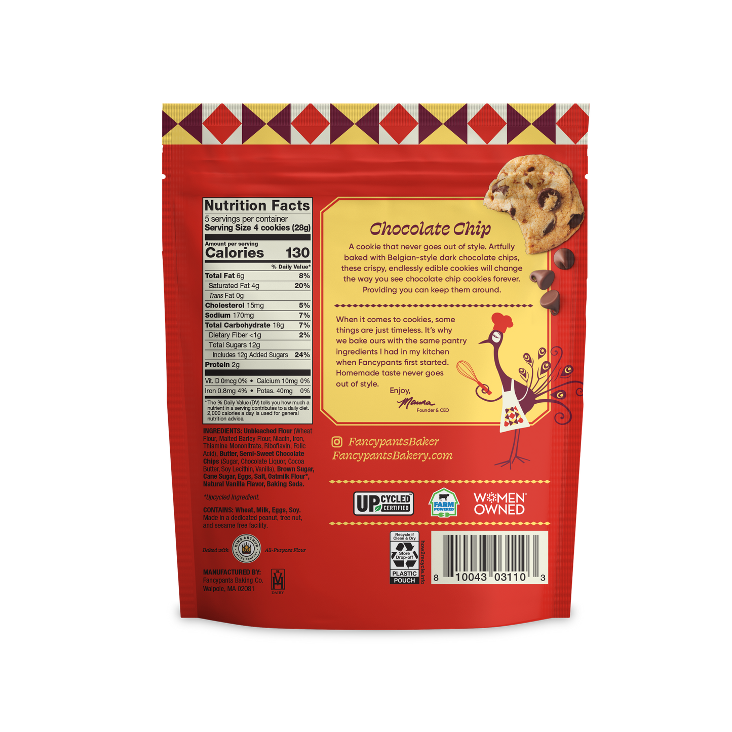 Chocolate Chip Cookies, 5oz Bags - Margot's Mercantile