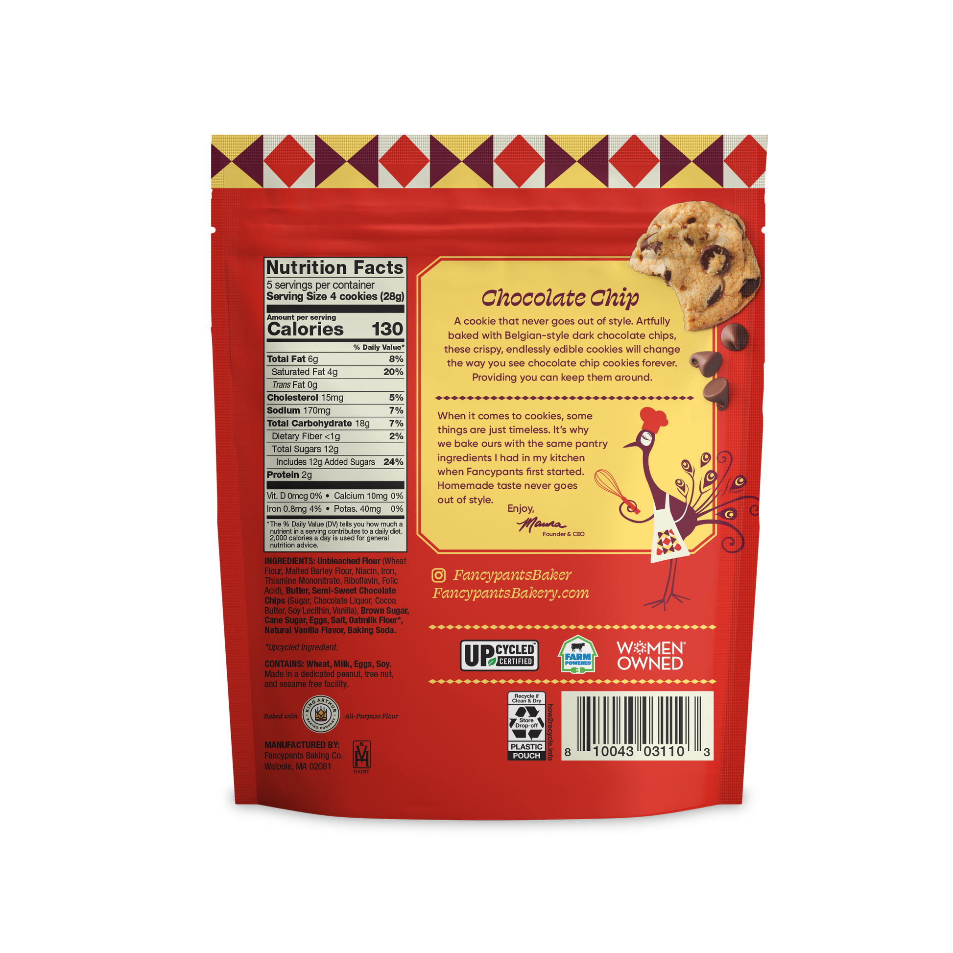 Chocolate Chip Cookies, 5oz Bags - Margot's Mercantile