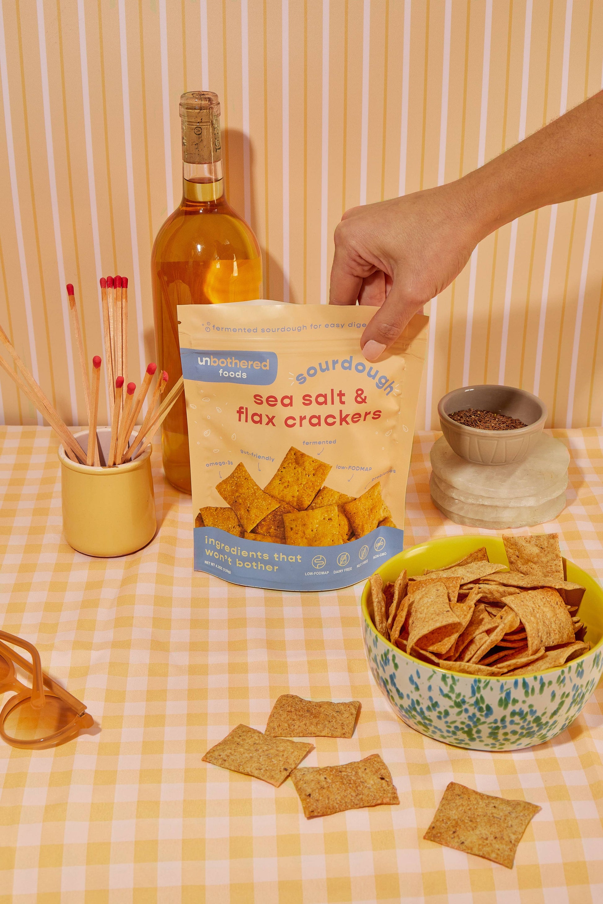 Sea Salt & Flax Sourdough Cracker - Margot's Mercantile