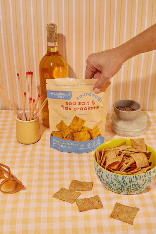 Sea Salt & Flax Sourdough Cracker - Margot's Mercantile