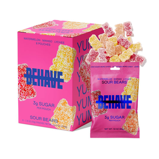 Watermelon Mango Lychee Sour Bears (6 bags)