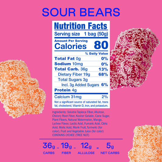 Behave Sour Bears 2 Pack (12 bags)