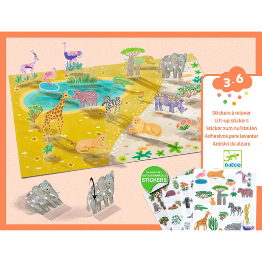 Lift Up Stickers Animals
