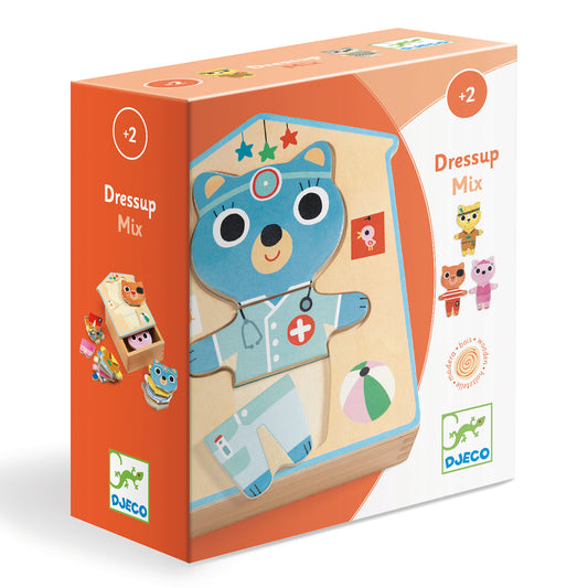 Wooden Puzzles Dressup Mix