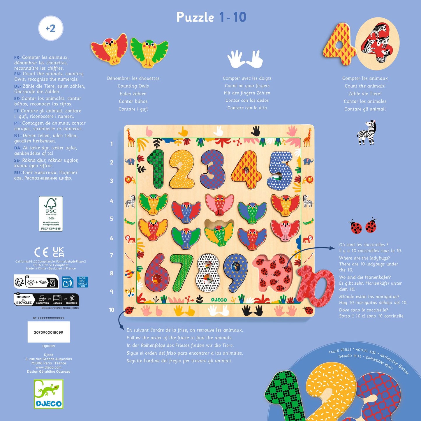 Wooden Puzzles 1 to 10