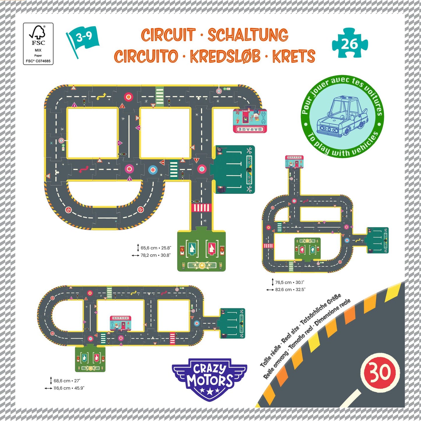 Crazy Motors Circuit 26pc