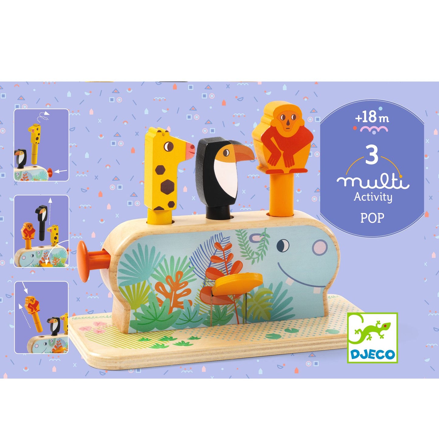 Multi Pop Wooden Activity Toy