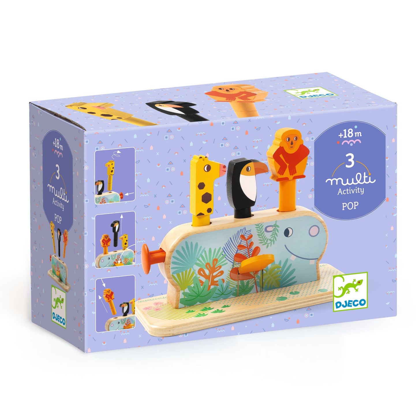 Multi Pop Wooden Activity Toy
