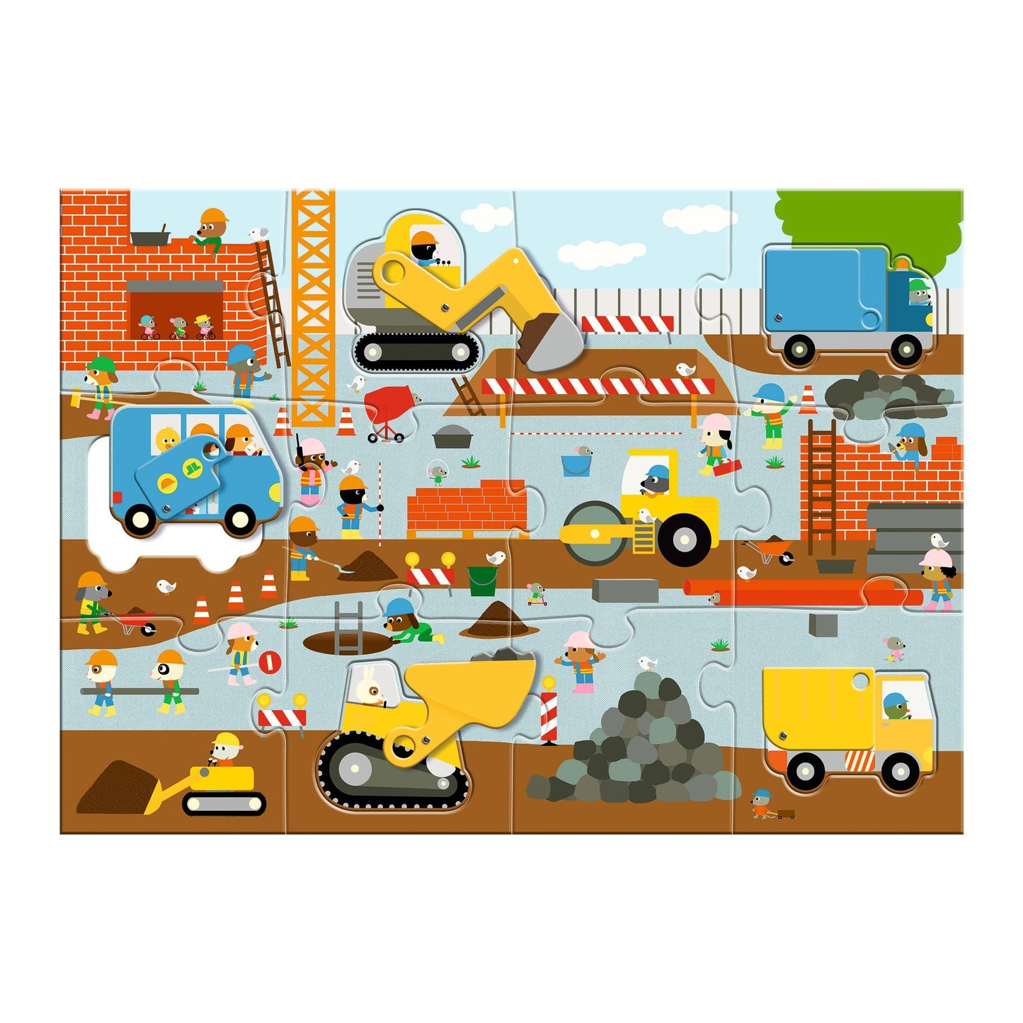 Giant Floor Construction Site Puzzle