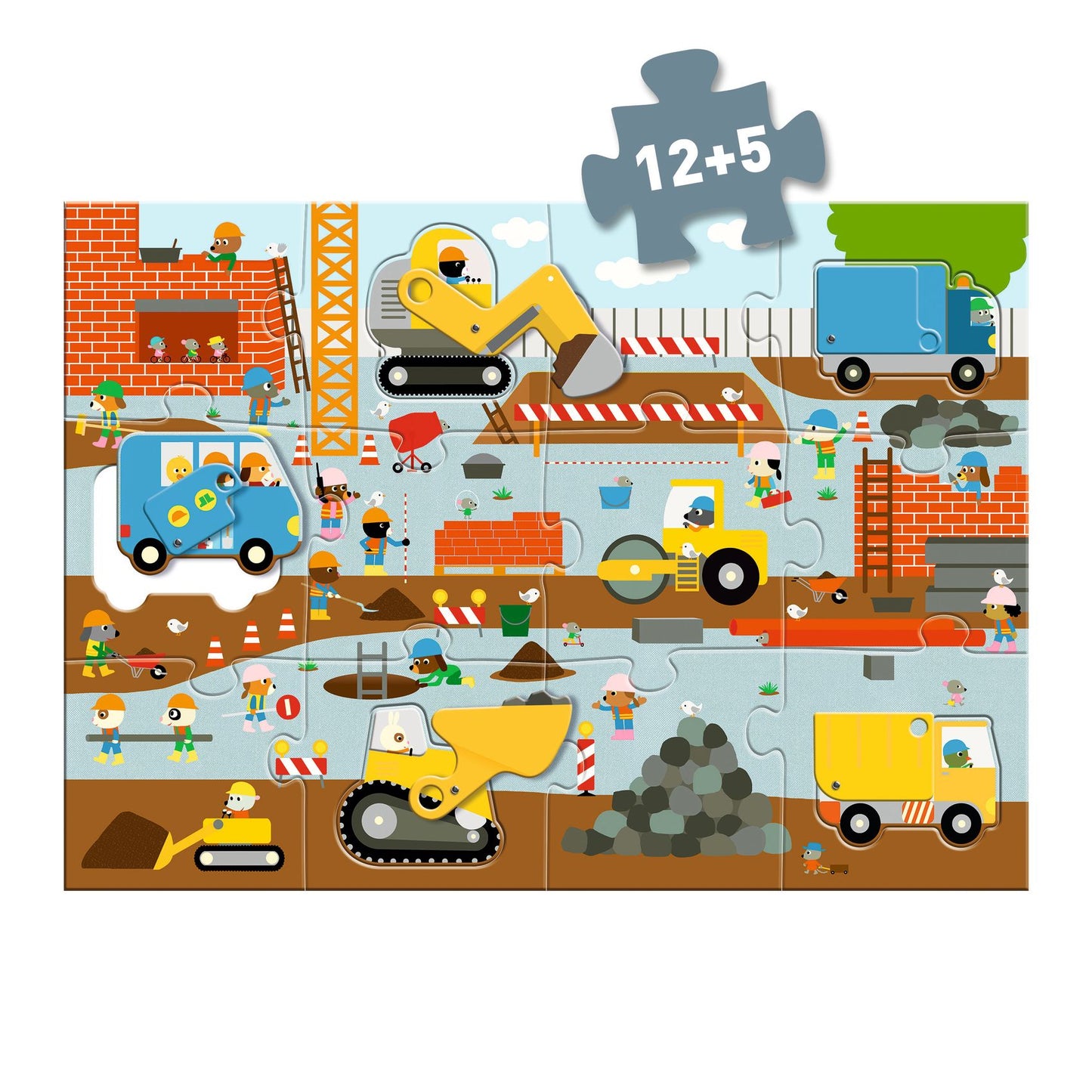 Giant Floor Construction Site Puzzle
