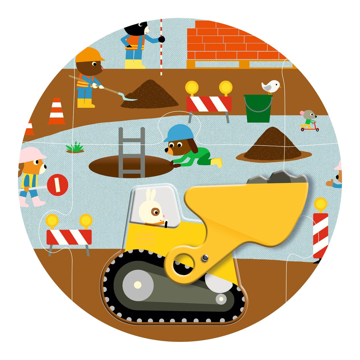 Giant Floor Construction Site Puzzle