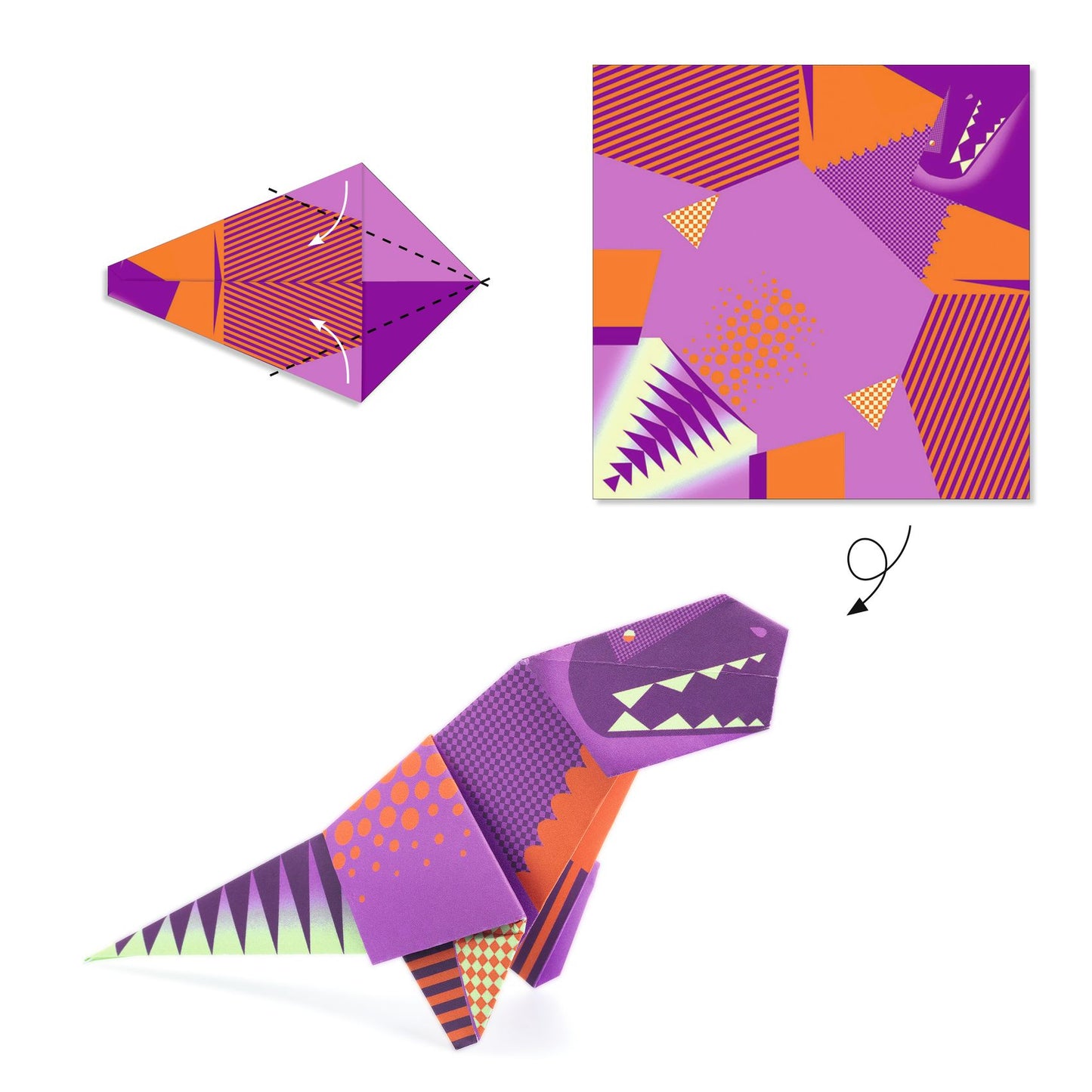 Dinosaur Origami Paper Craft Kit