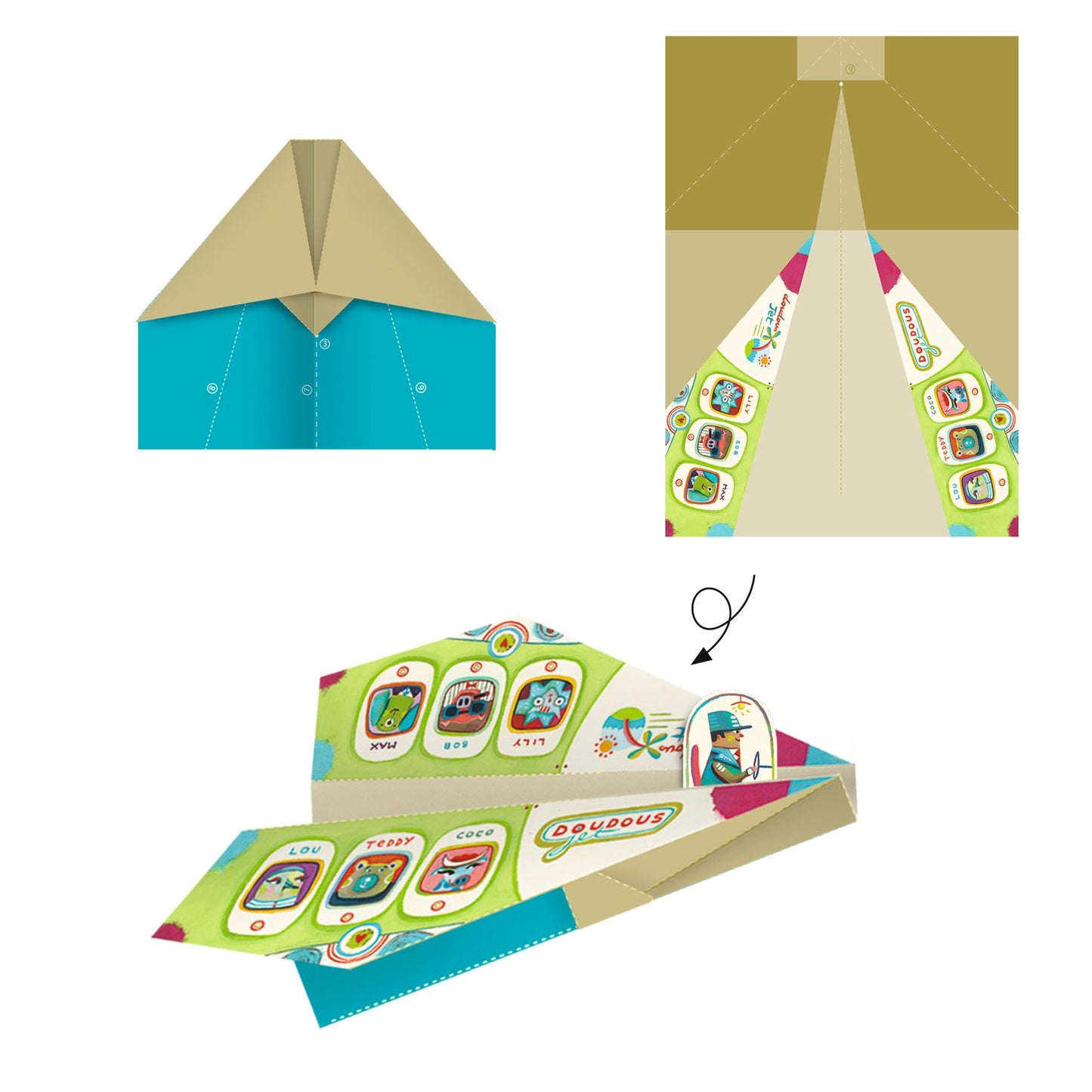 Planes Origami Paper Craft Kit