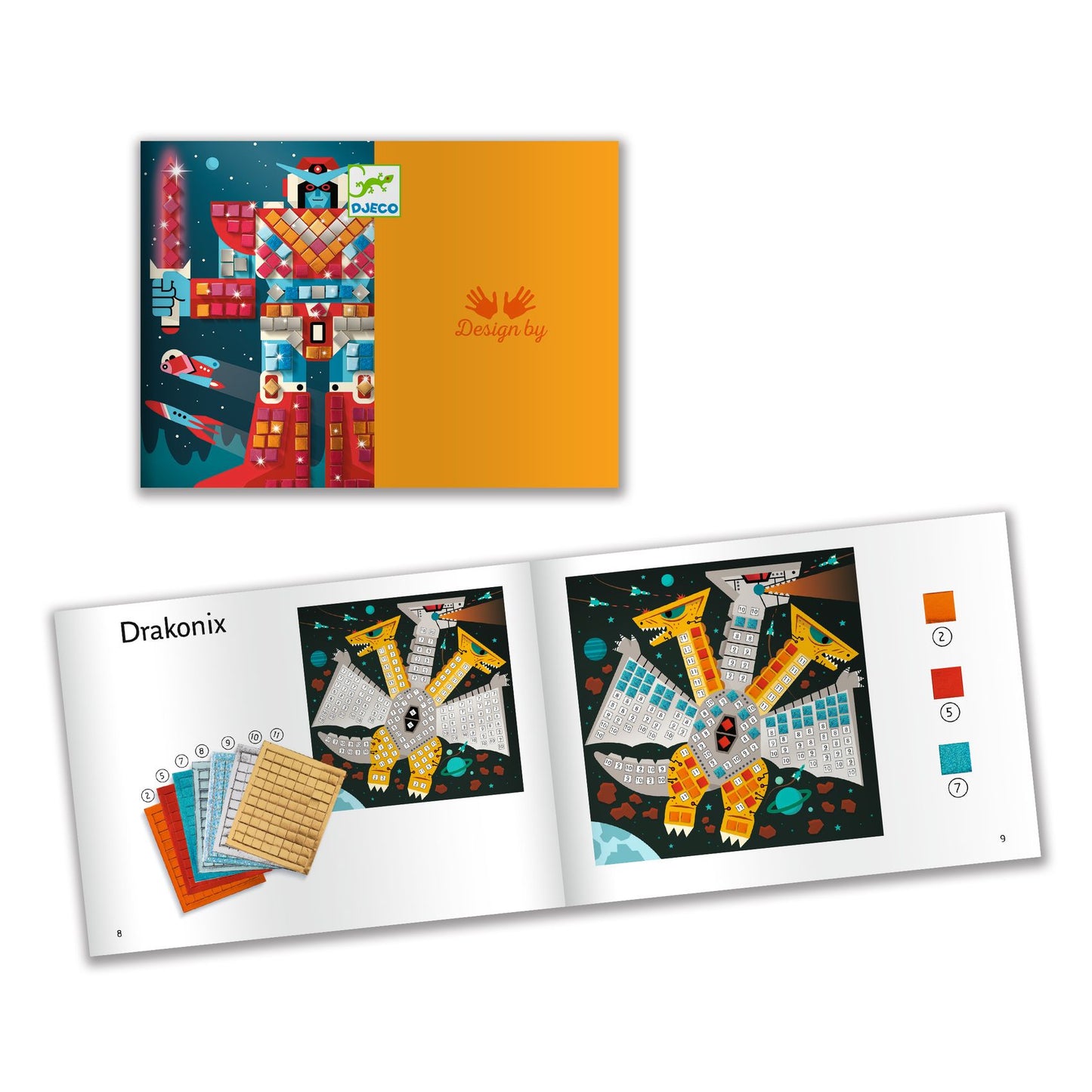 Space Battle Sticker Mosaic Craft Kit