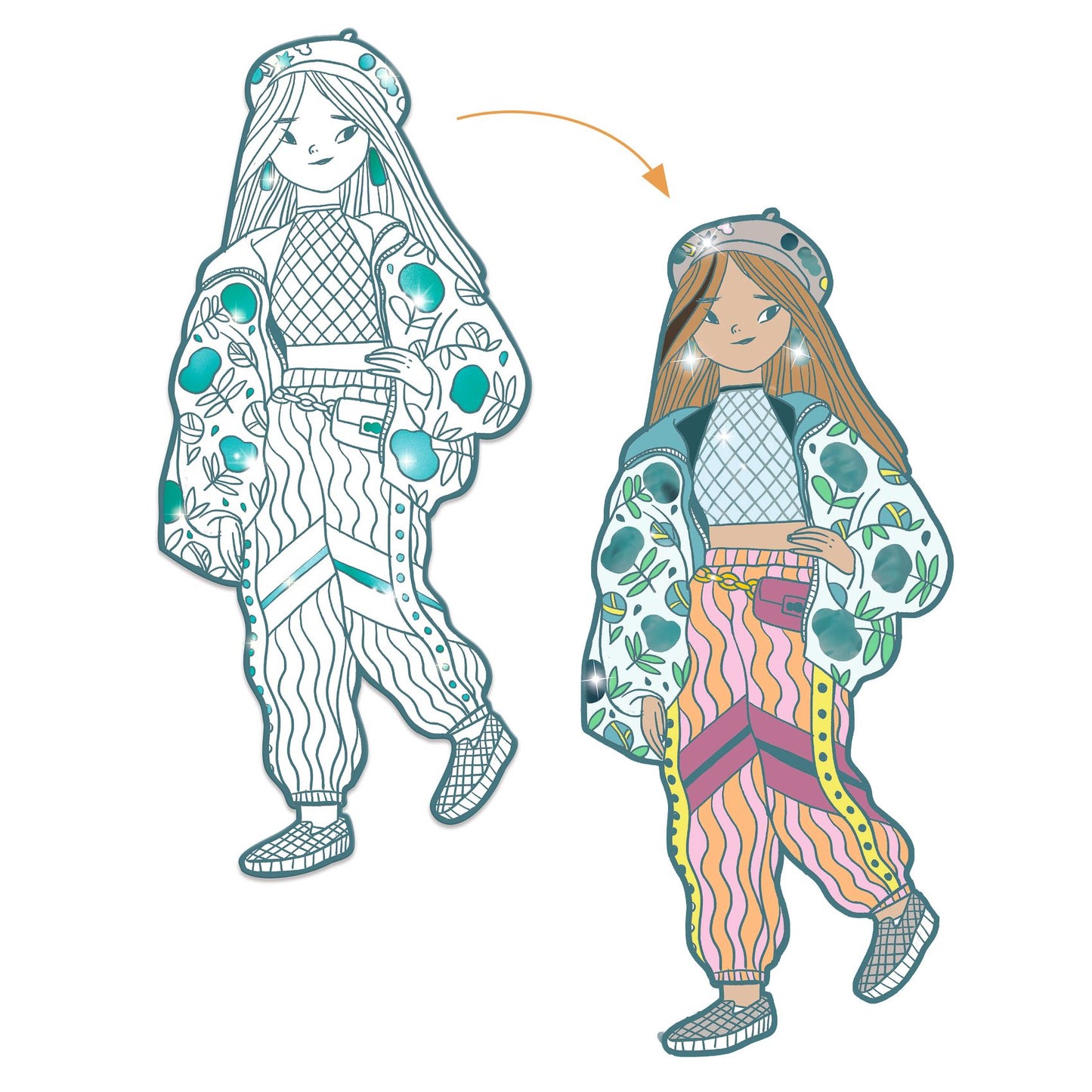 Angèle & Friends Coloring Paper Dolls