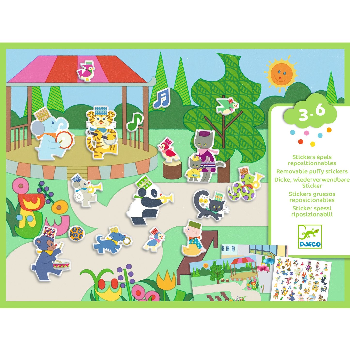 Repositionable Stickers - Fanfare Thick Stickers