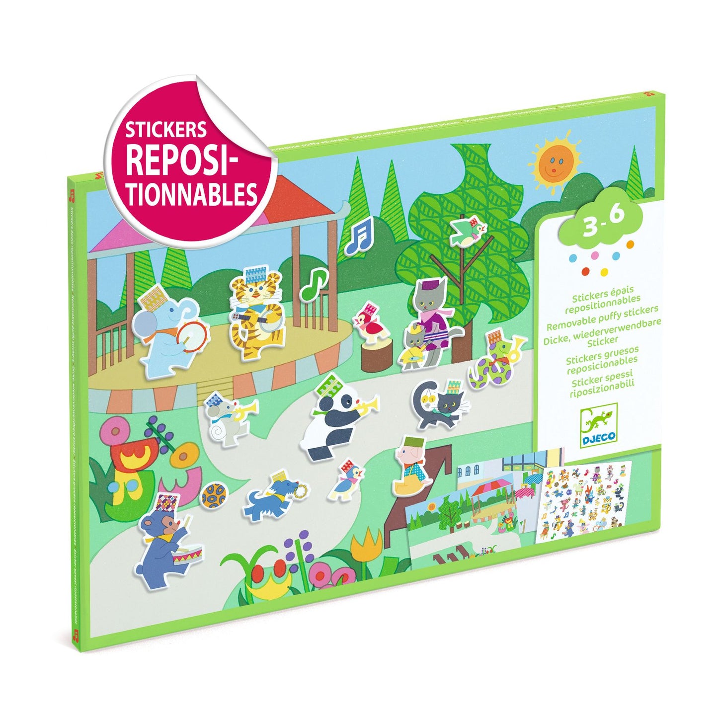 Repositionable Stickers - Fanfare Thick Stickers