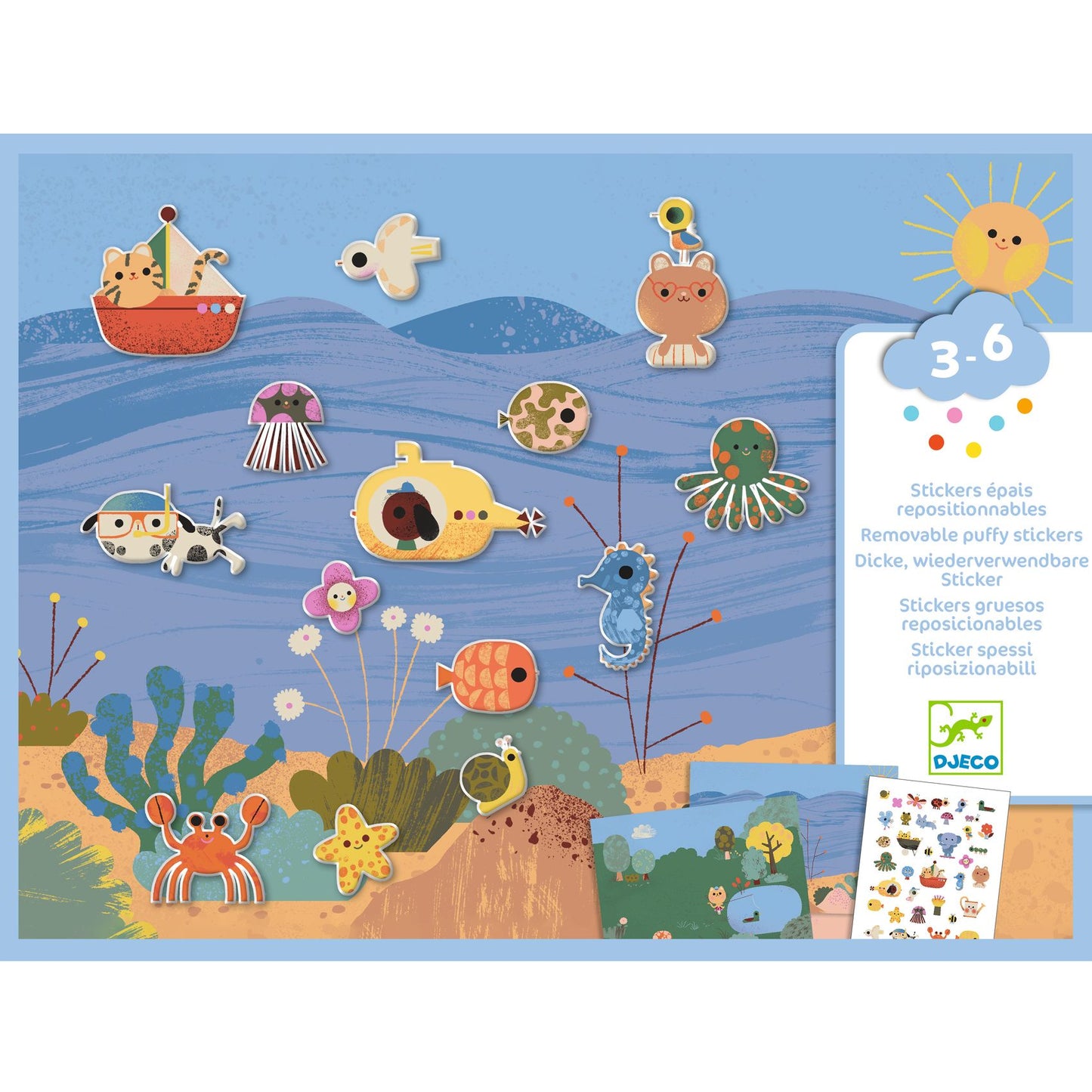 Repositionable Stickers - Summertime Thick Stickers