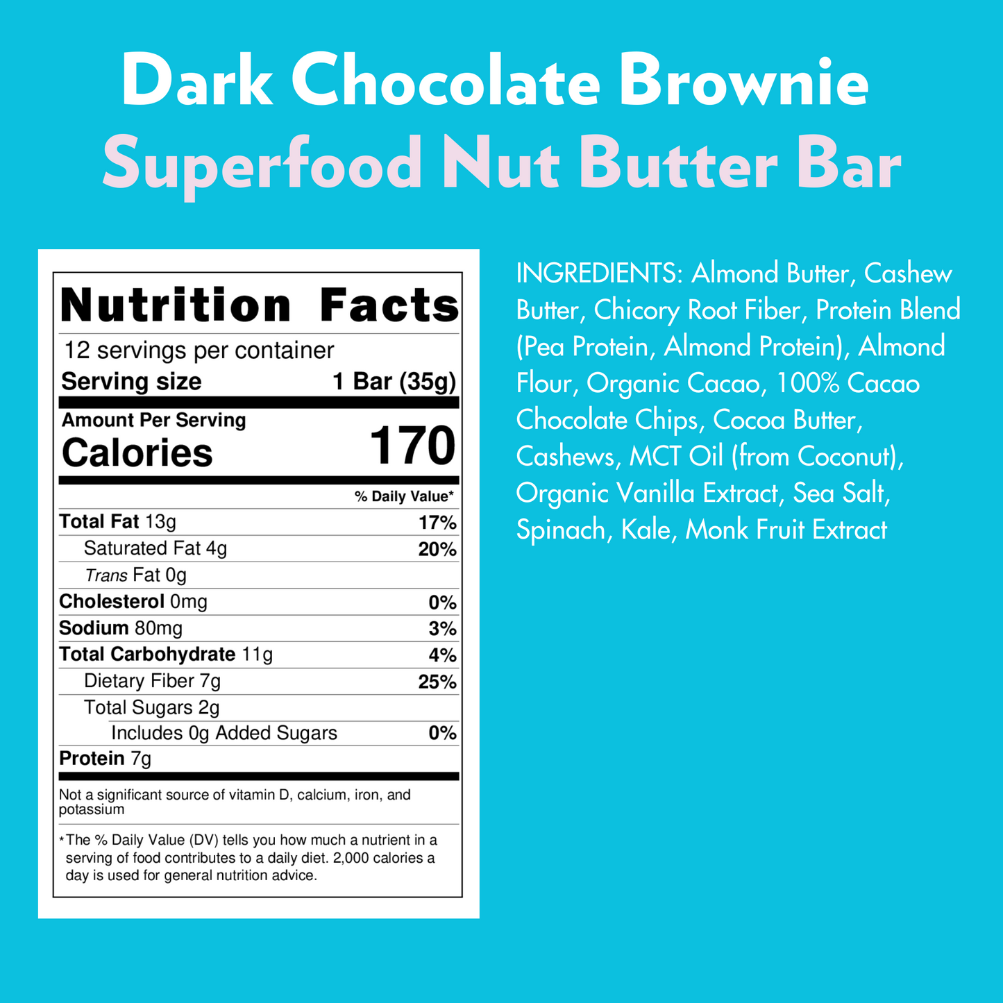 Dark Chocolate Brownie RECHARGE (12 Count) 🍫