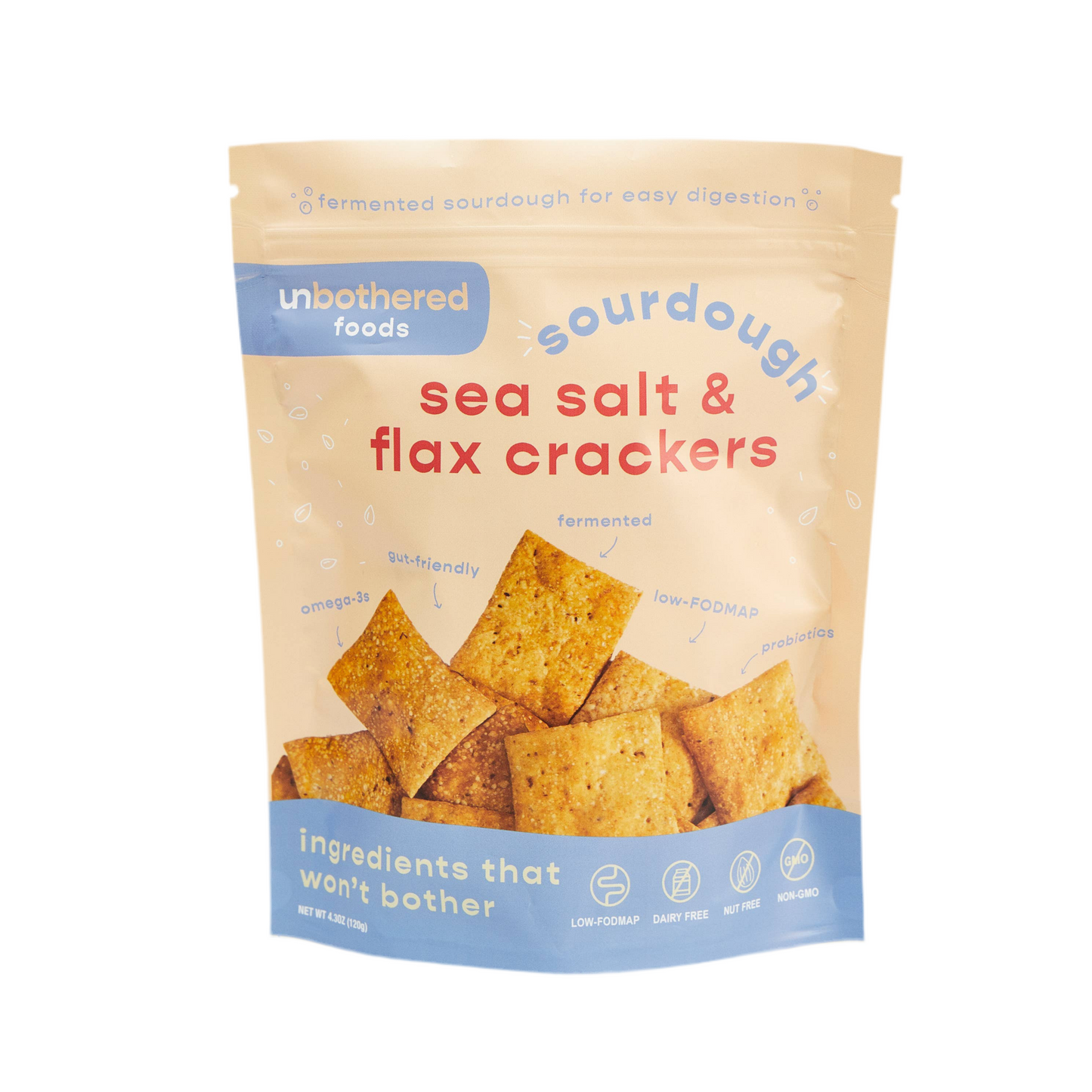 Sea Salt & Flax Sourdough Cracker - Margot's Mercantile