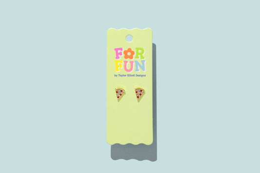 For Fun - Hazel Pizza Studs