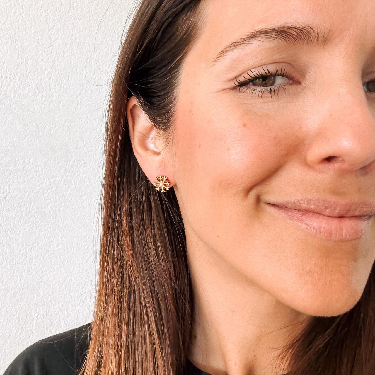 Snowflake Stud Earrings