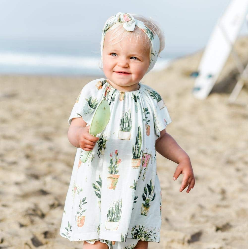 Chicken Organic Cotton Dress & Bloomer Set