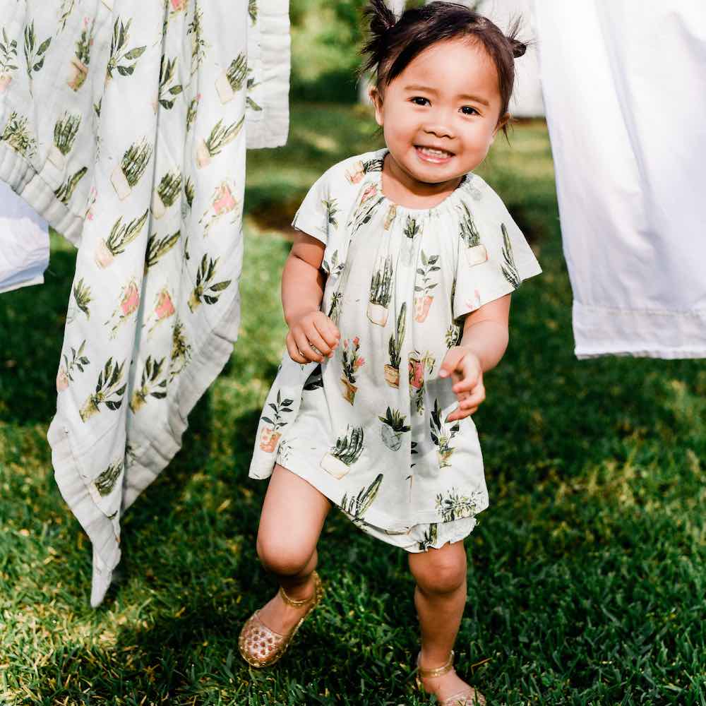 Chicken Organic Cotton Dress & Bloomer Set