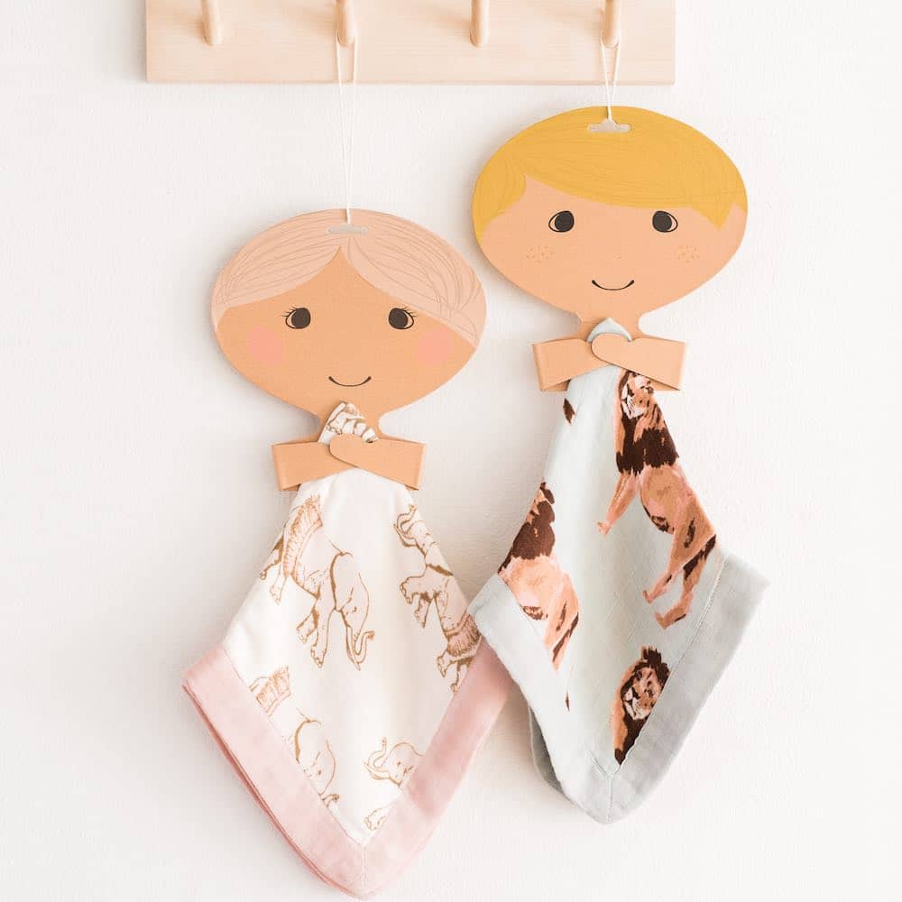 Chicken Mini Lovey Two-Layer Muslin Security Blanket