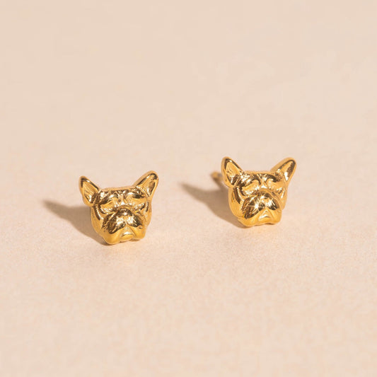 French Bulldog Stud Earrings