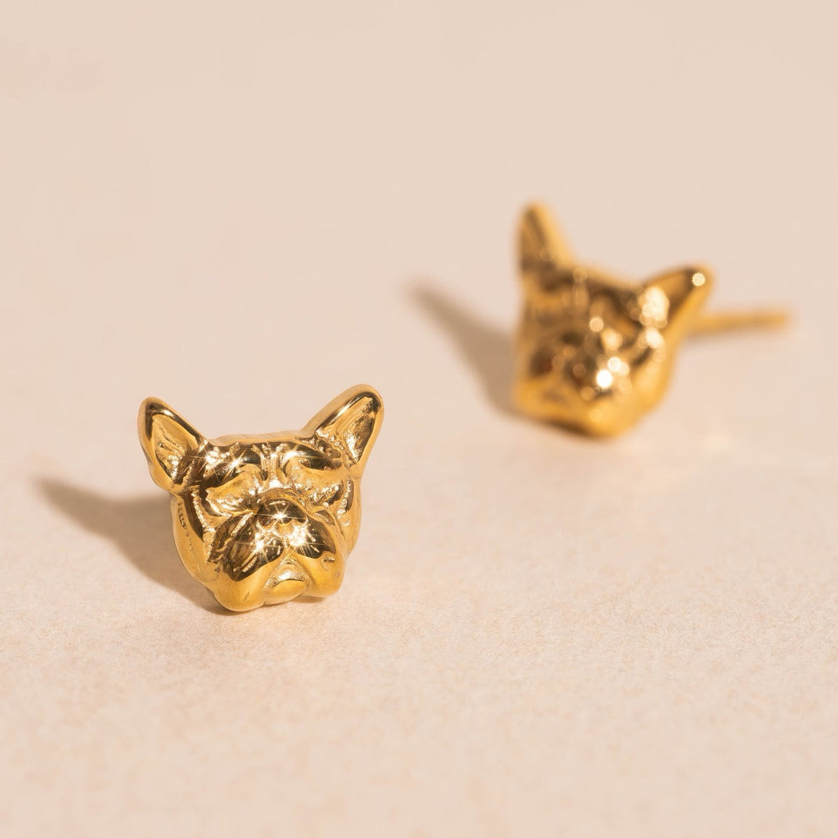 French Bulldog Stud Earrings
