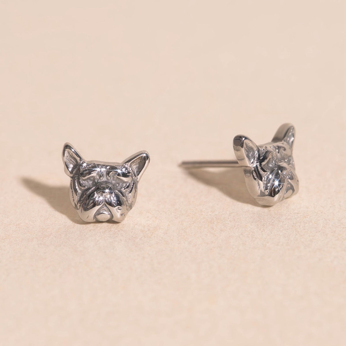 French Bulldog Stud Earrings