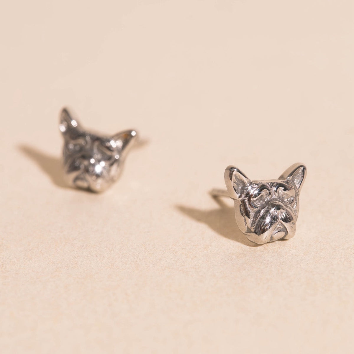 French Bulldog Stud Earrings