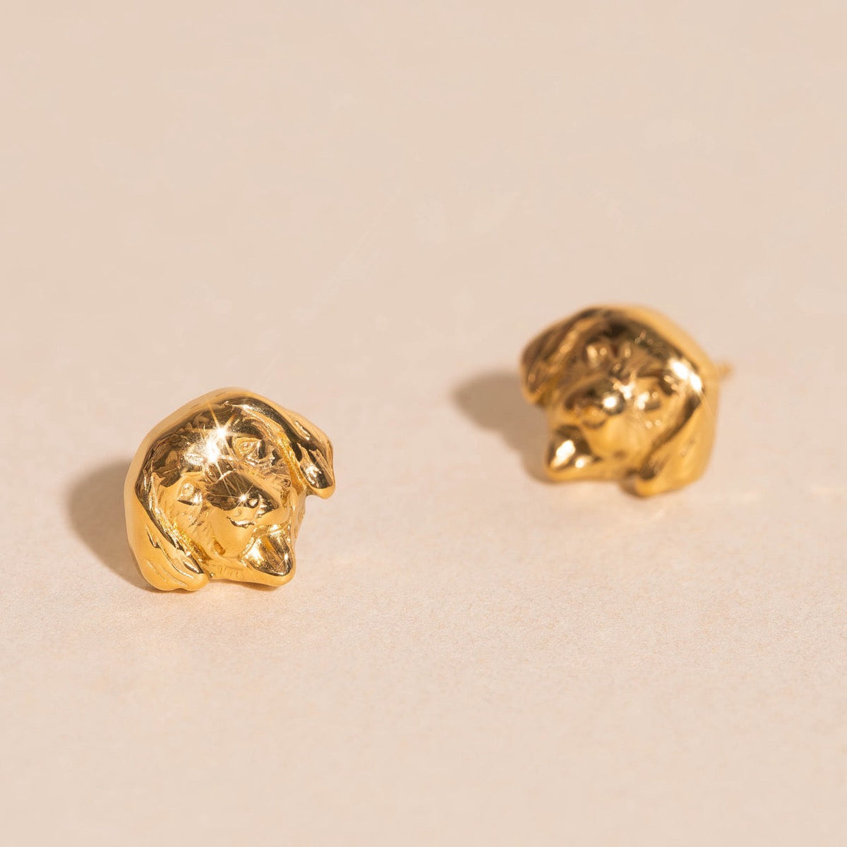 Golden Retriever Stud Earrings
