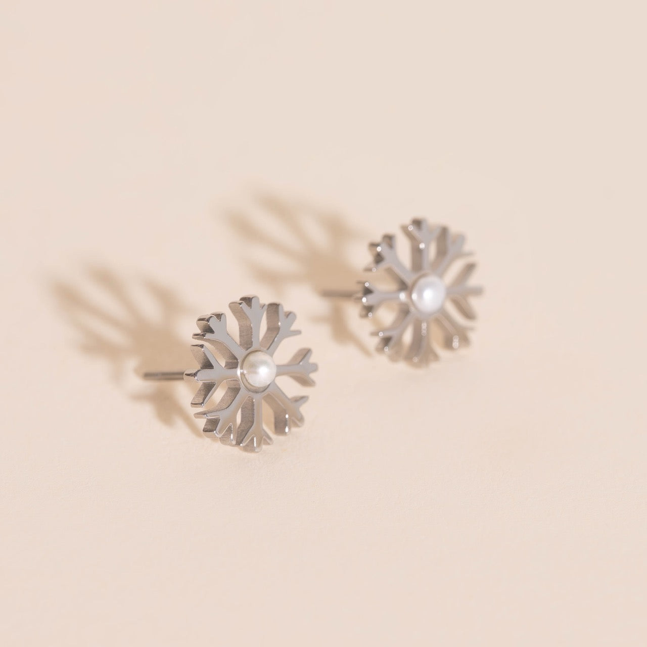 Snowflake Stud Earrings