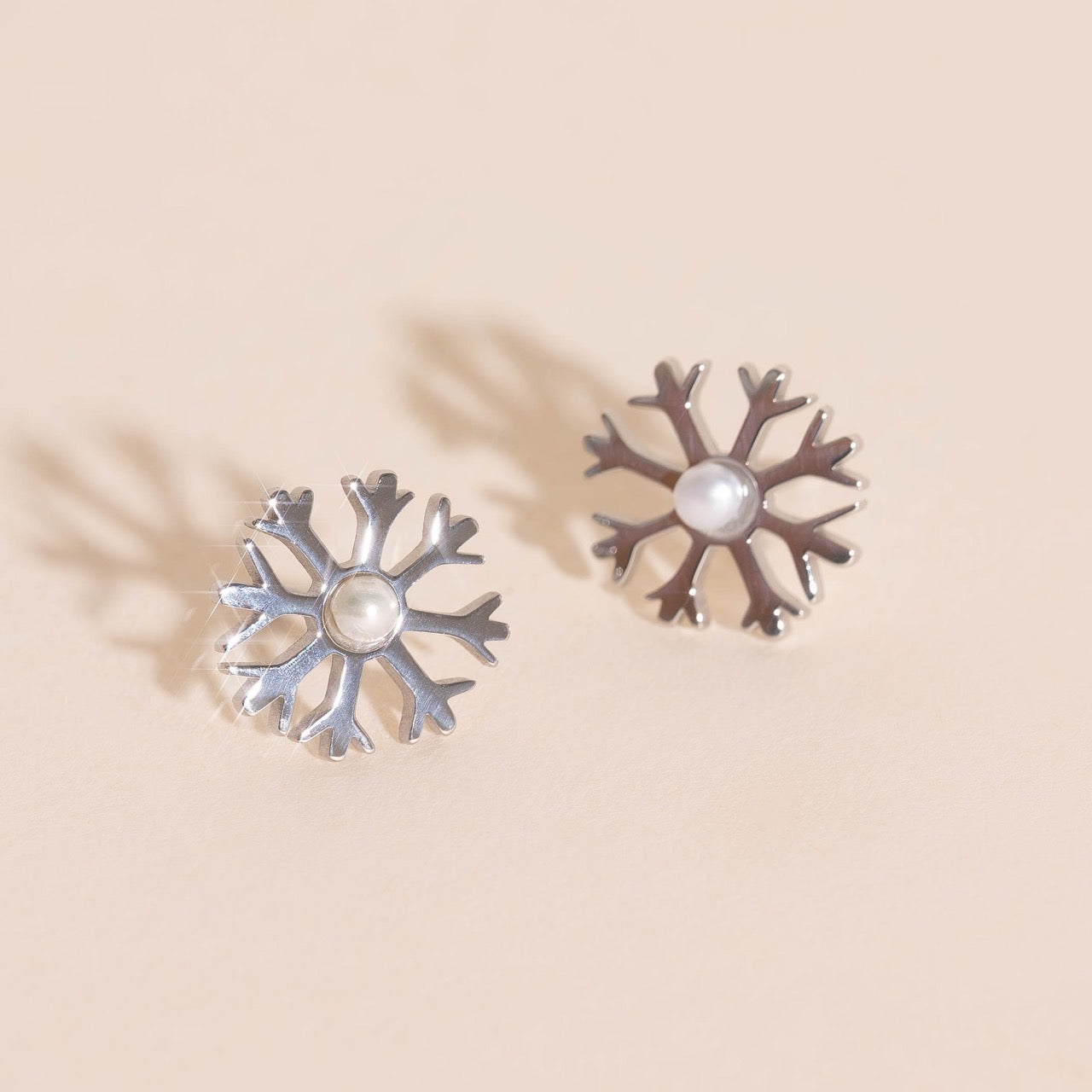 Snowflake Stud Earrings