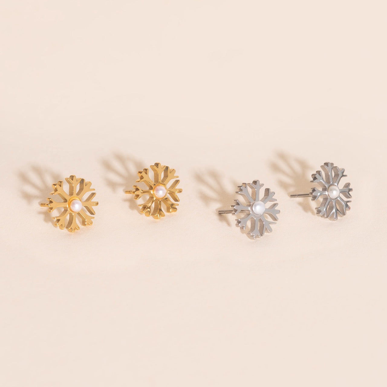 Snowflake Stud Earrings