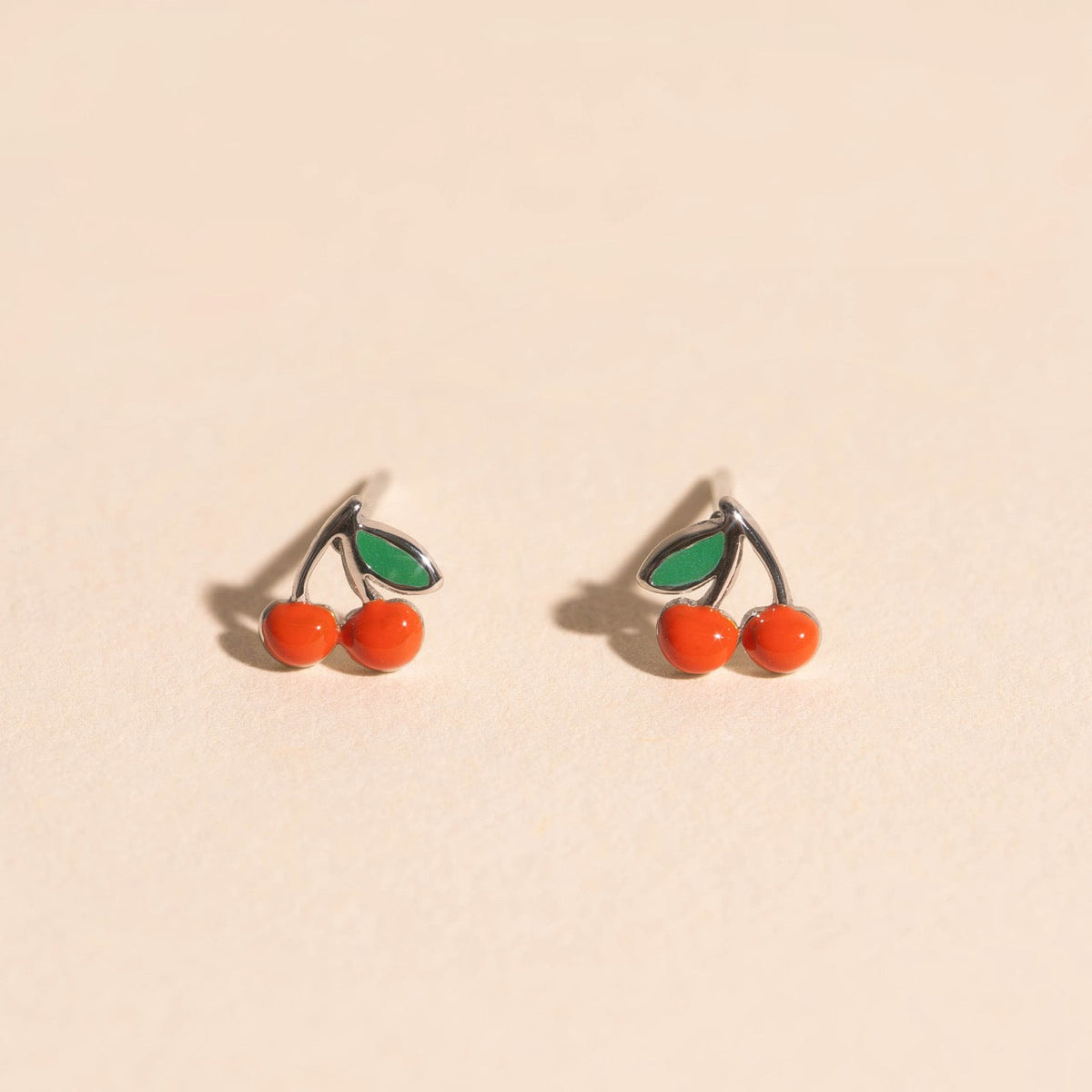 Cherry Tiny Stud Earrings