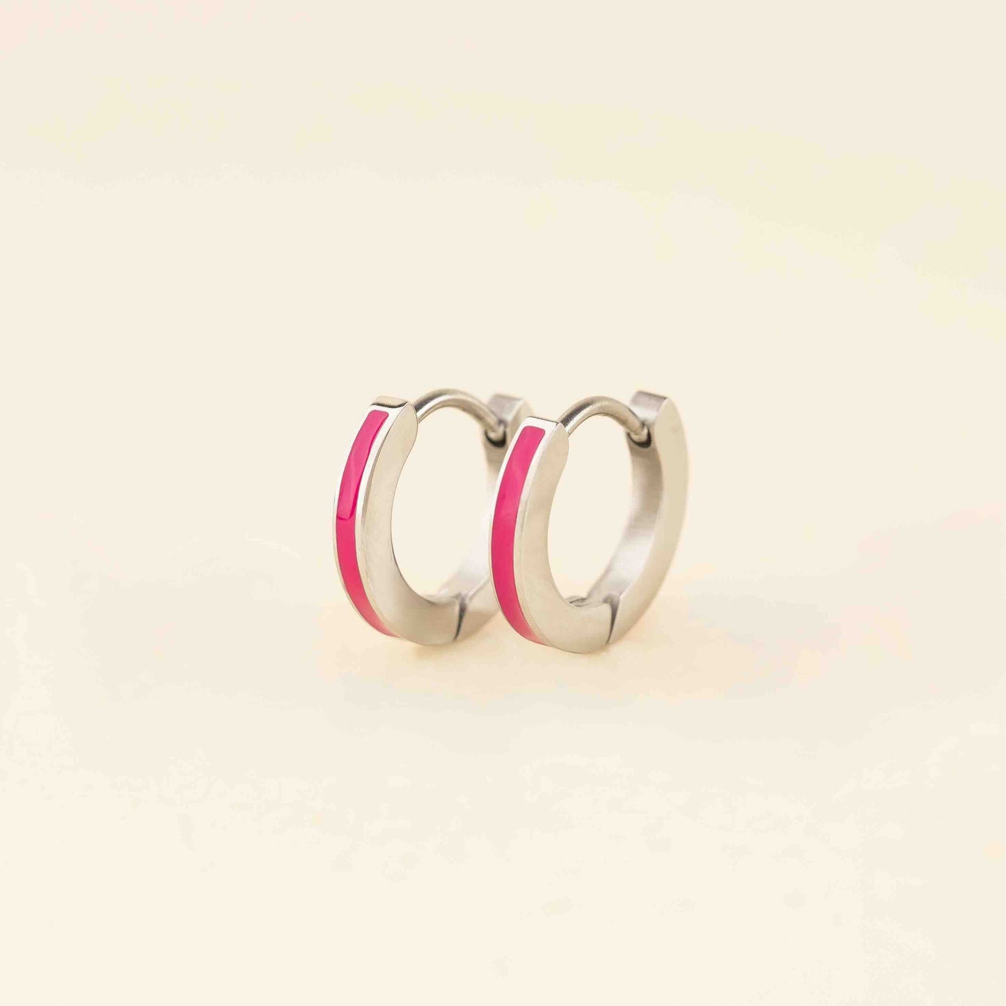 Color Huggie Hoop Earrings