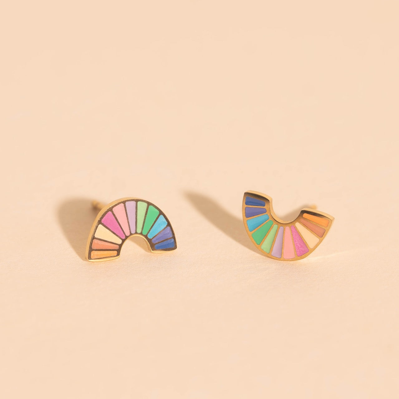 Pastel Rainbow Stud Earrings