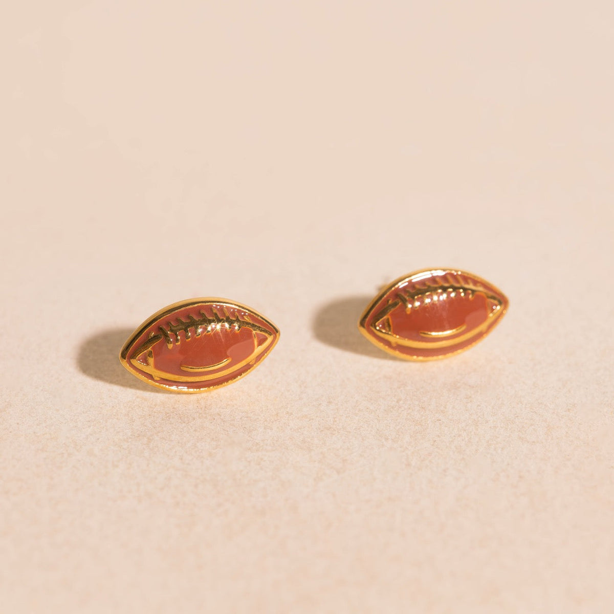 Football Stud Earrings
