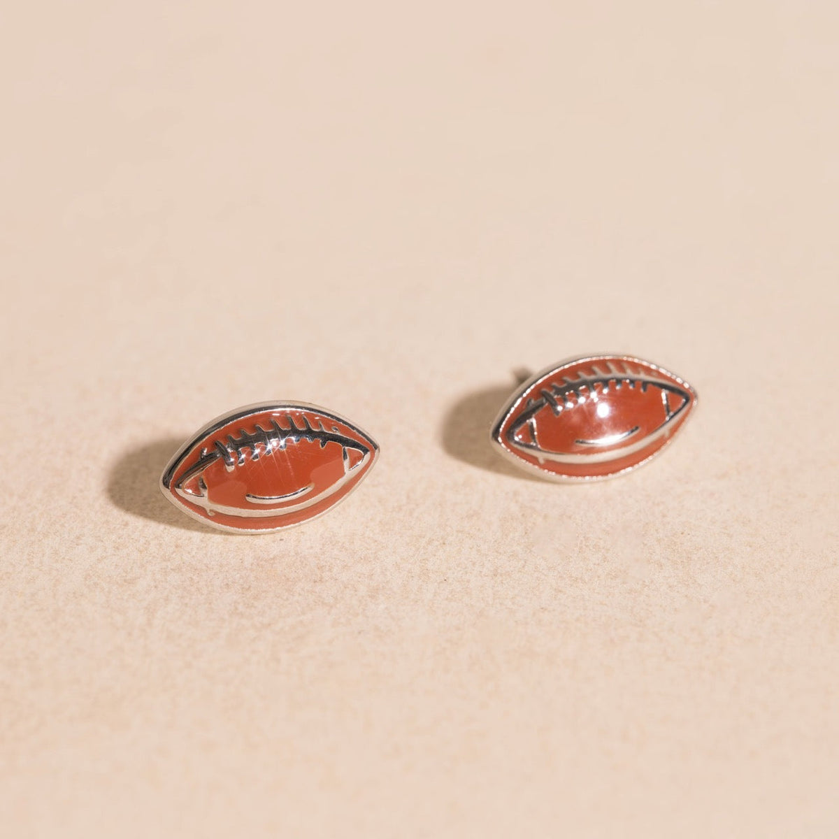 Football Stud Earrings